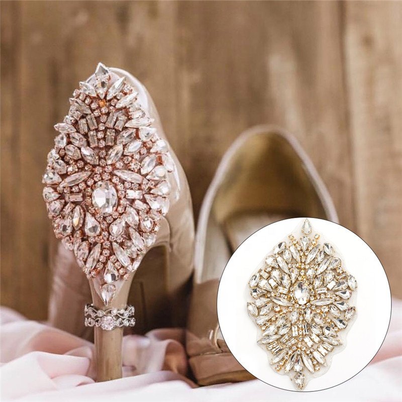 Iron on small rhinestone applique diy designs for accessories LT2340