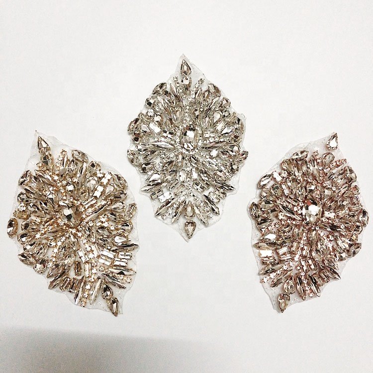 Iron on small rhinestone applique diy designs for accessories LT2340