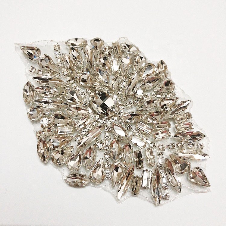 Iron on small rhinestone applique diy designs for accessories LT2340