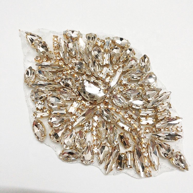 Iron on small rhinestone applique diy designs for accessories LT2340