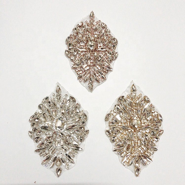 Iron on small rhinestone applique diy designs for accessories LT2340