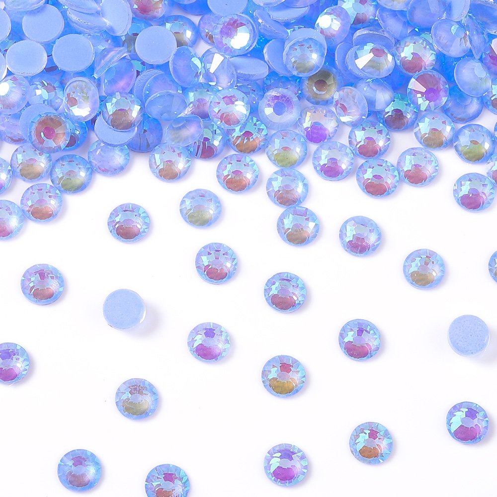 Wholesale Glitter Luminous Mocha Color Glass Flatback Rhinestones Glass Crystals Rhinestones Diamond for fashion jewelry earring
