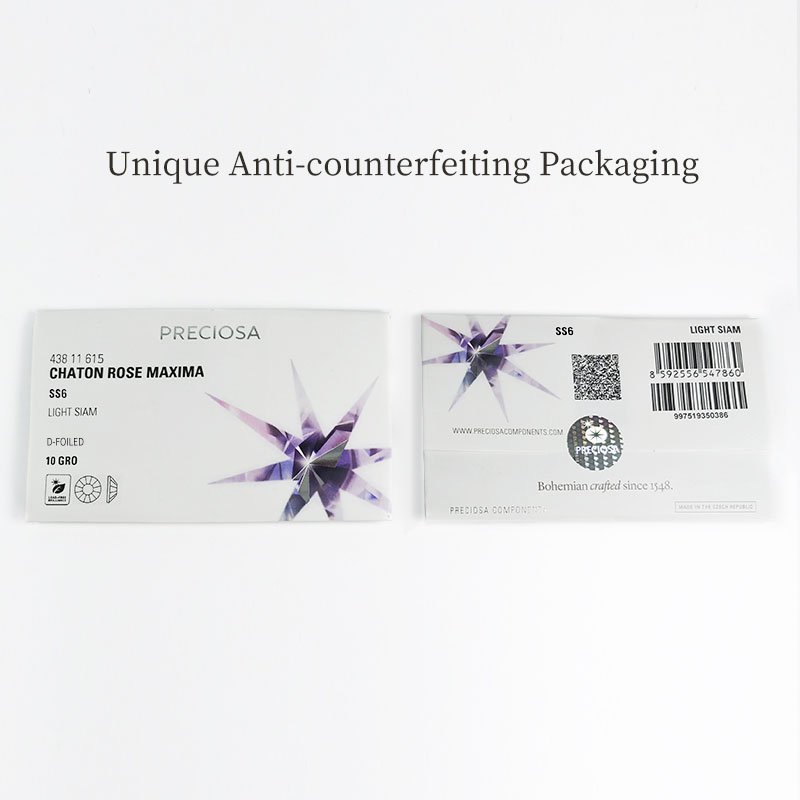 Luxury Czech Original Preciosa Packing Packing Glass Non Hot Fix Rhinestones