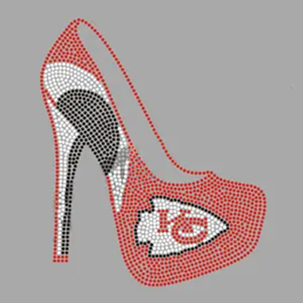 bling super football rhinestone transfer bowl football team iron on heat rhinestone motif custom design