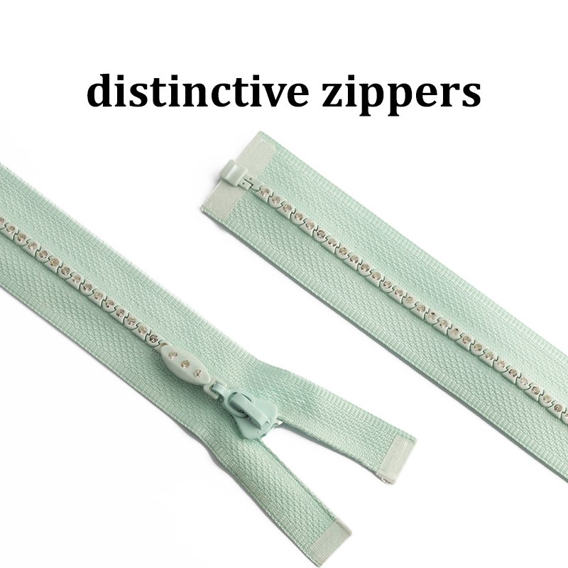 New design Cremallera plastic Shiny Diamond zipper #5 custom Diamond plastic zipper Rhinestones Zippers