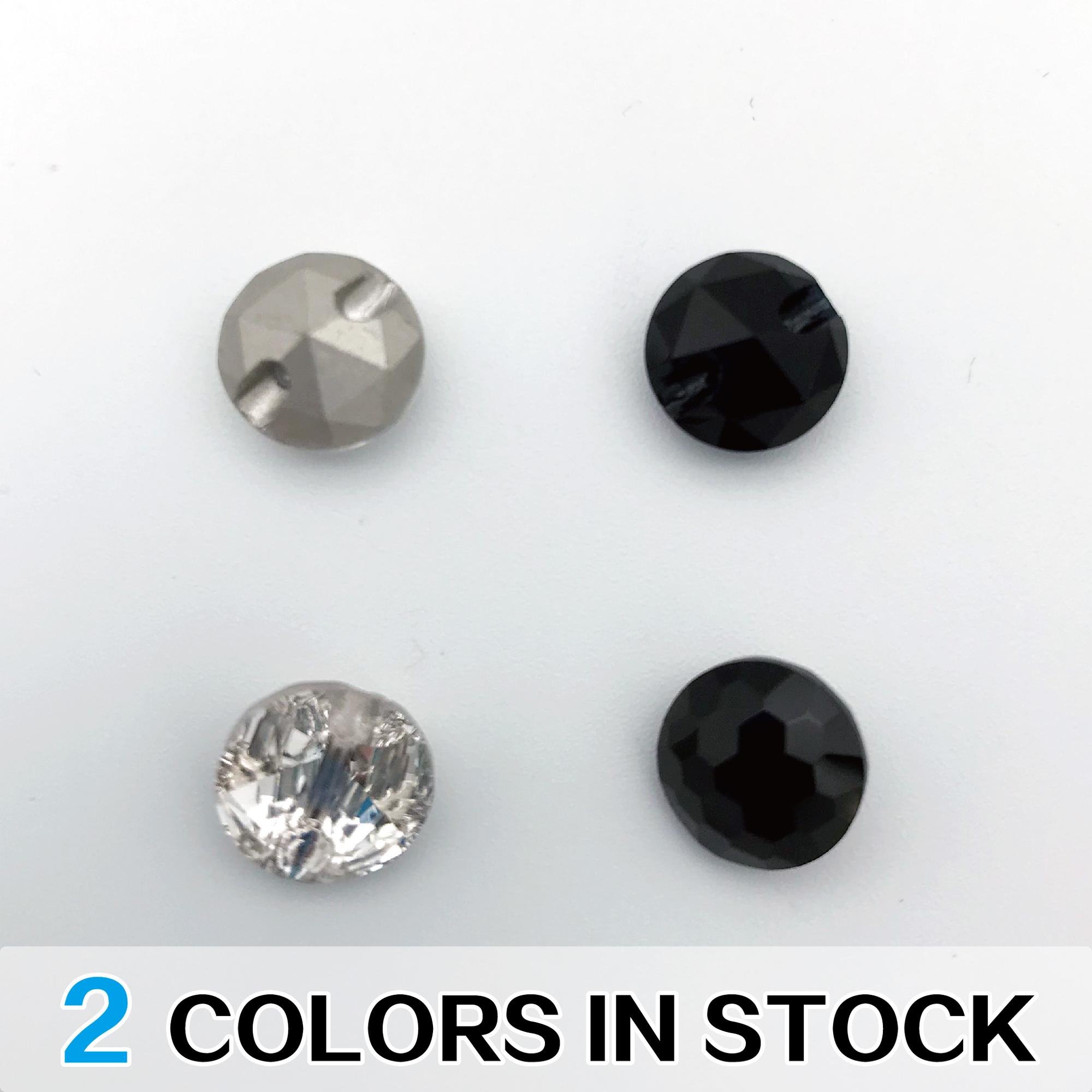 10mm crystal rhinestone half ball shape shank buttons