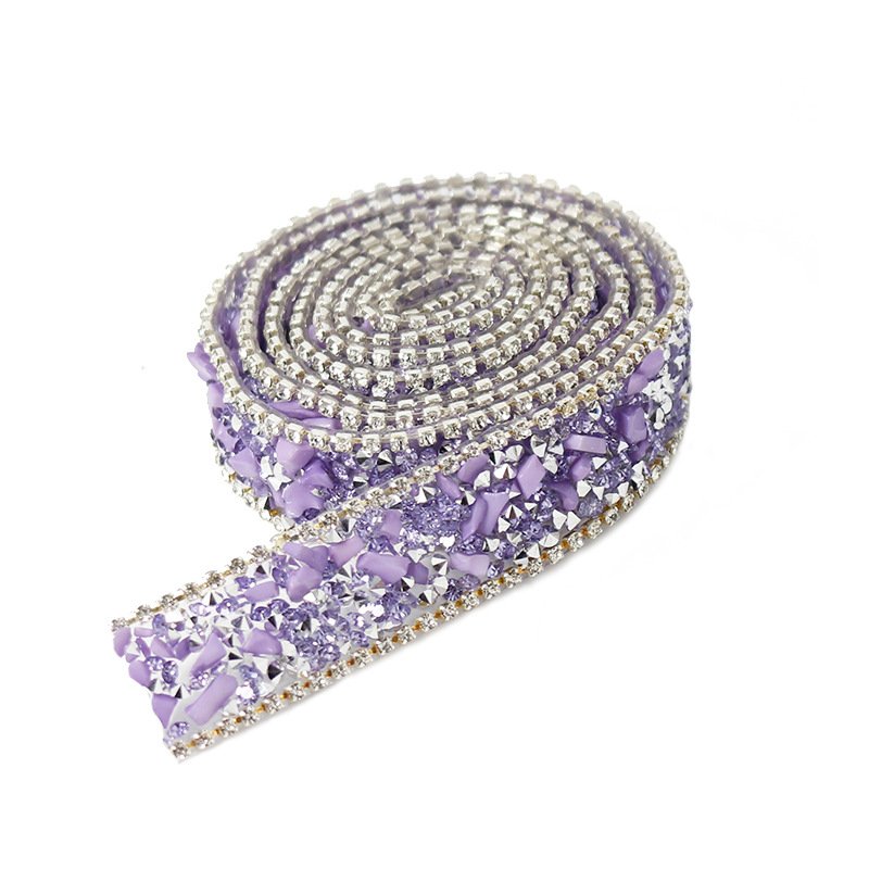 New Design 2CM Direct Sales Hot Fix Rhinestones Tape Multi Size Resin Crystal Rhinestone Tape