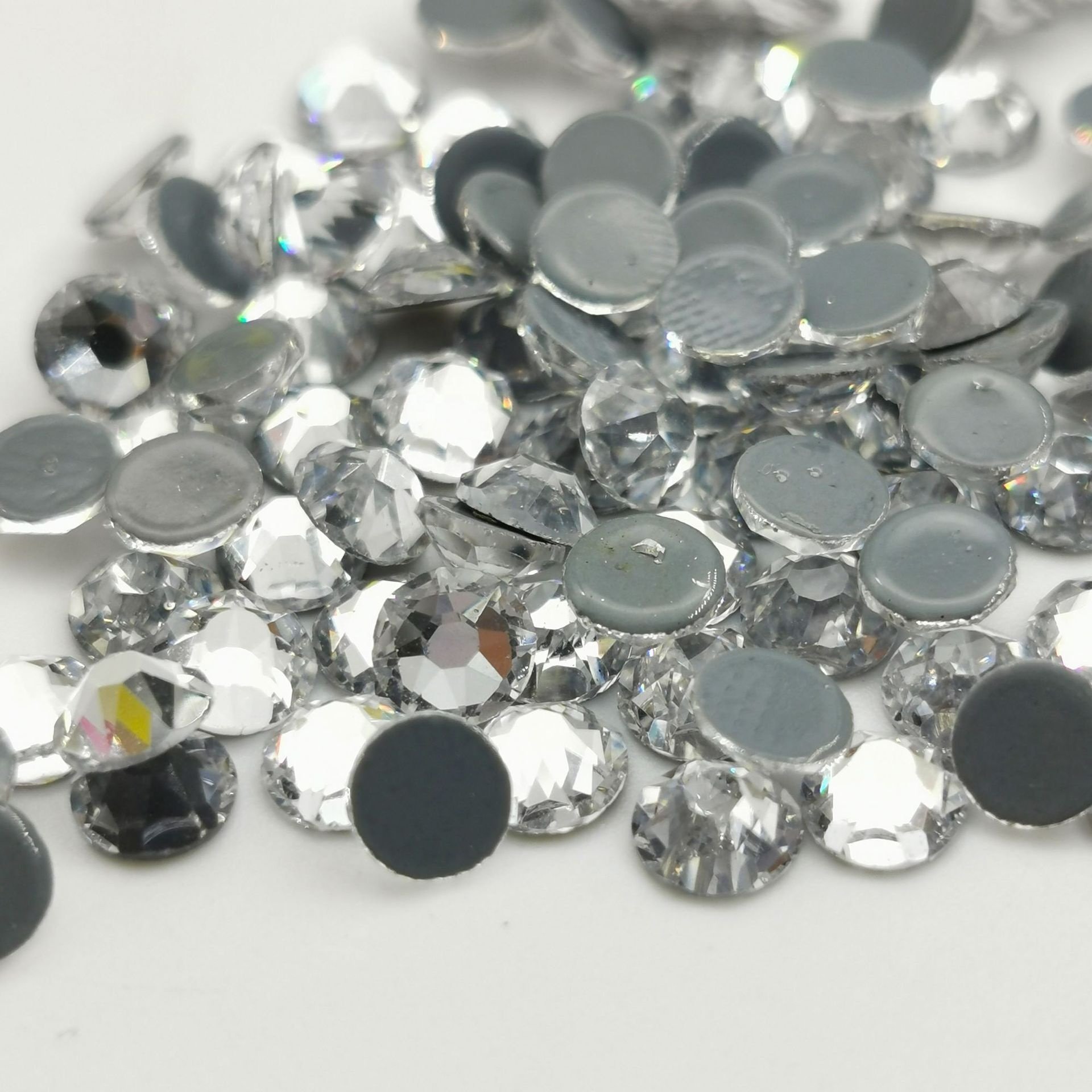 2088 Styles Machine Cut 16 Facets Gemstones Hot Fix Rhinestones 20ss 10ss Crystal Glass Trade Assurance 1 Bag Crystal AB 2~3days