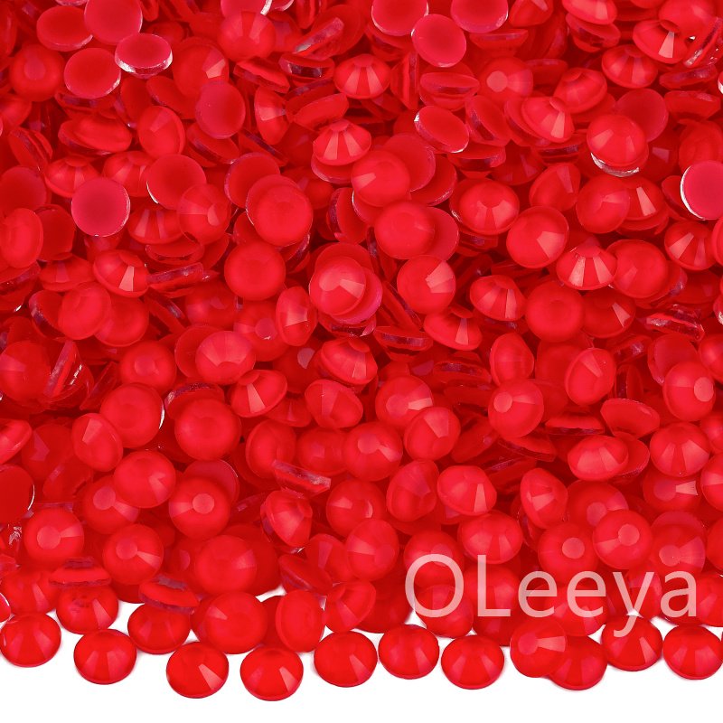 OLeeya Factory Rhinestone Wholesale Neon Fluorescence Flatback Non Hotfix Crystal Glow Under Dark For Nail Rhinestones