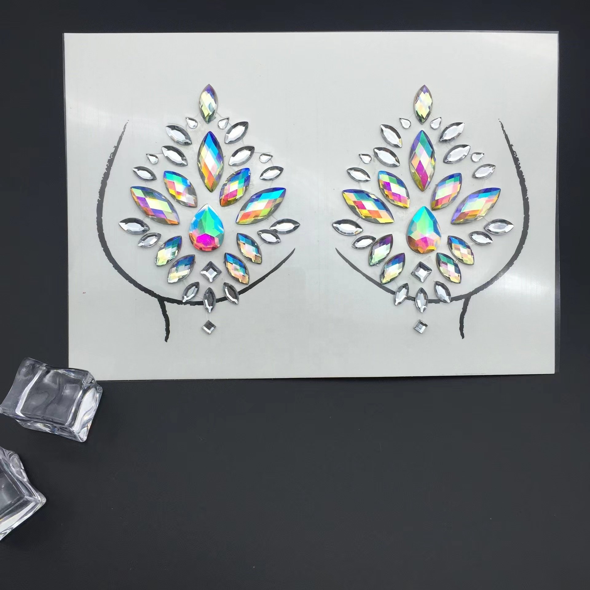 Ailangke Wholesale Custom Fashion Sexy Hot Selling Rhinestone Pasties Nipple Covers