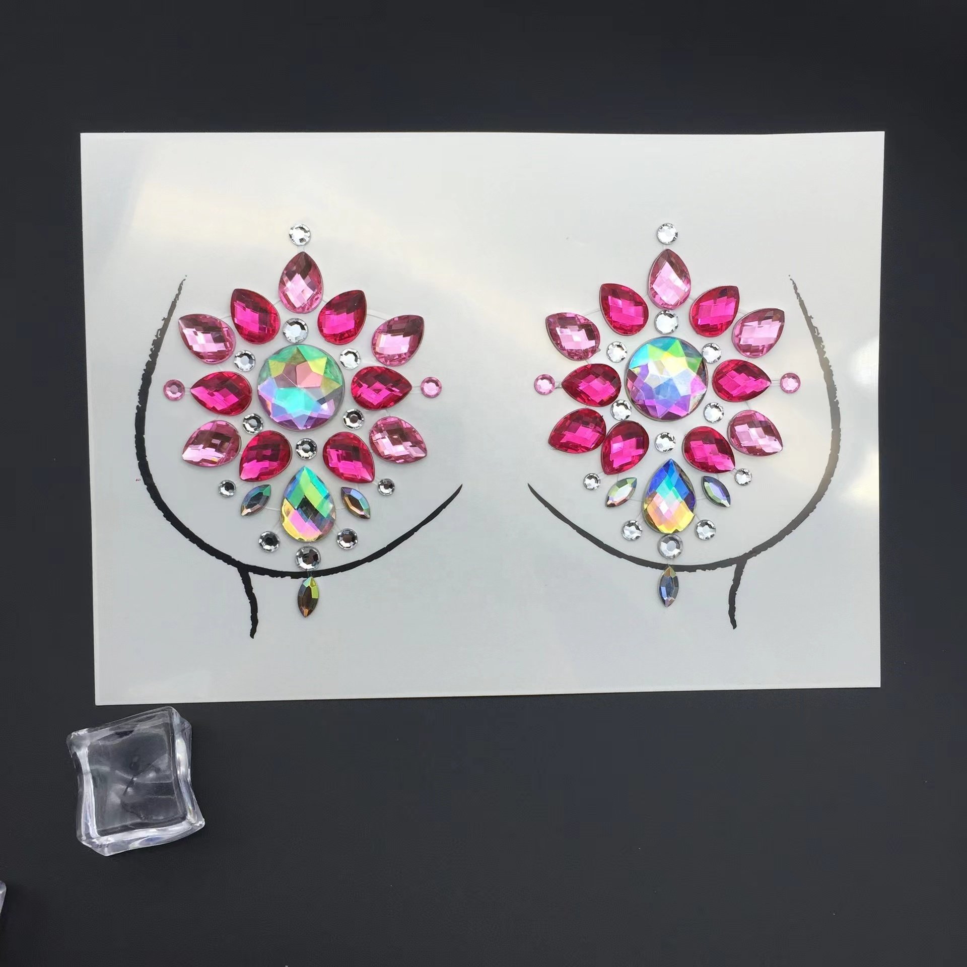 Ailangke Wholesale Custom Fashion Sexy Hot Selling Rhinestone Pasties Nipple Covers
