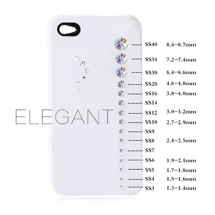 SS3-SS50 Nails Charm Decorations 3D Nail Art Rhinestone Flat Back Non Hotfix DIY Crystal AB Nail Strass Stones Rhinestones