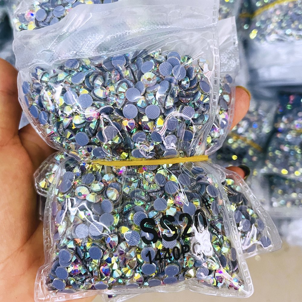 Yantuo Crystal wholesale Hot fix Multiple Colors SS4-SS30 Flat Back hotfix crystals rhinestones For Diy decoration