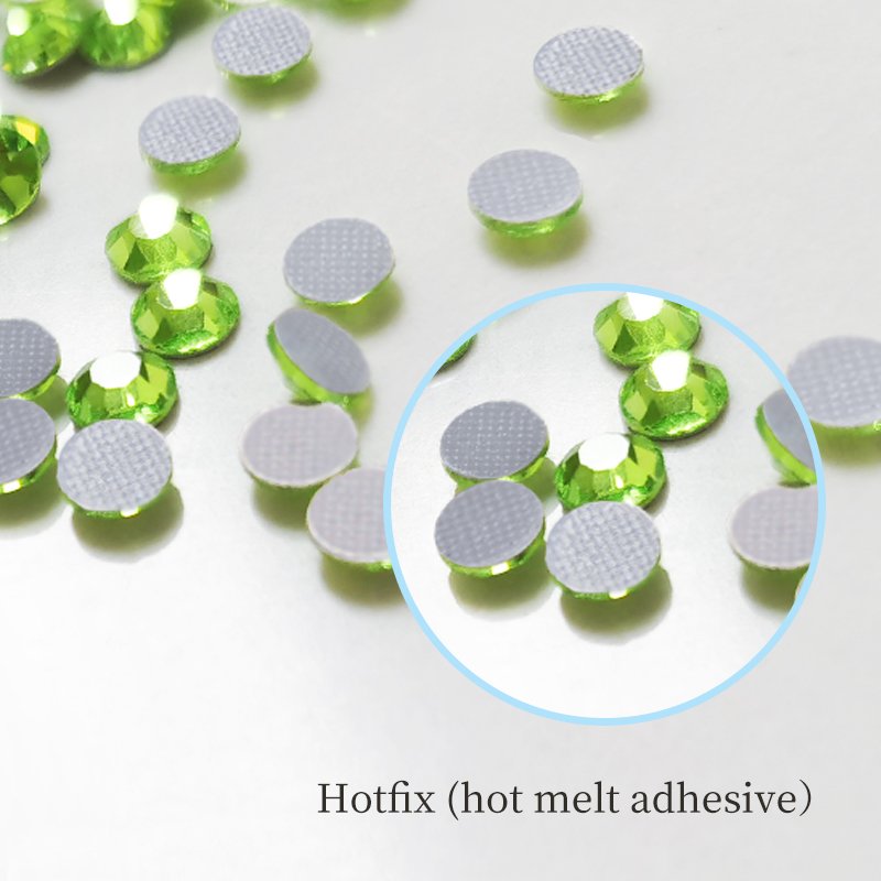 Crystal Unite Flat Back Hot Fix Crystal Glass Rhinestones for Textile