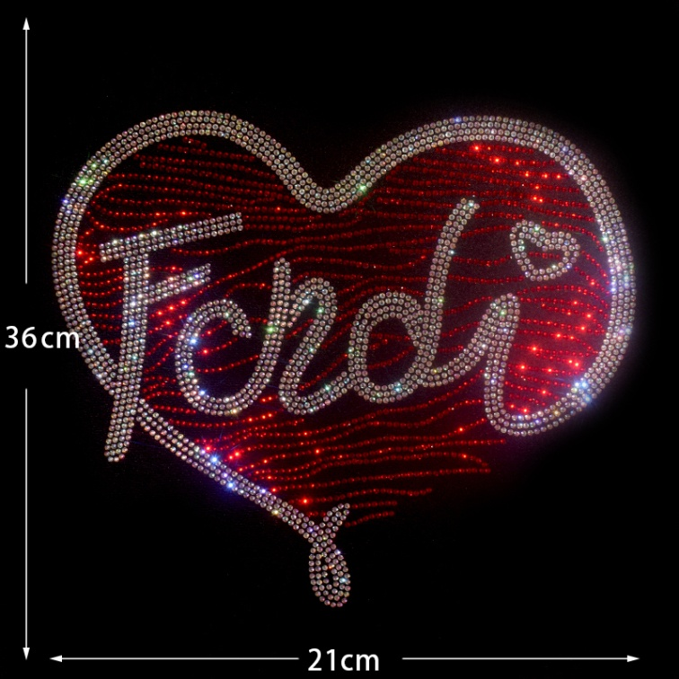 Factory custom rhinestone transfer iron on rhinestone heat transfer dtf transfer designs for t shirt