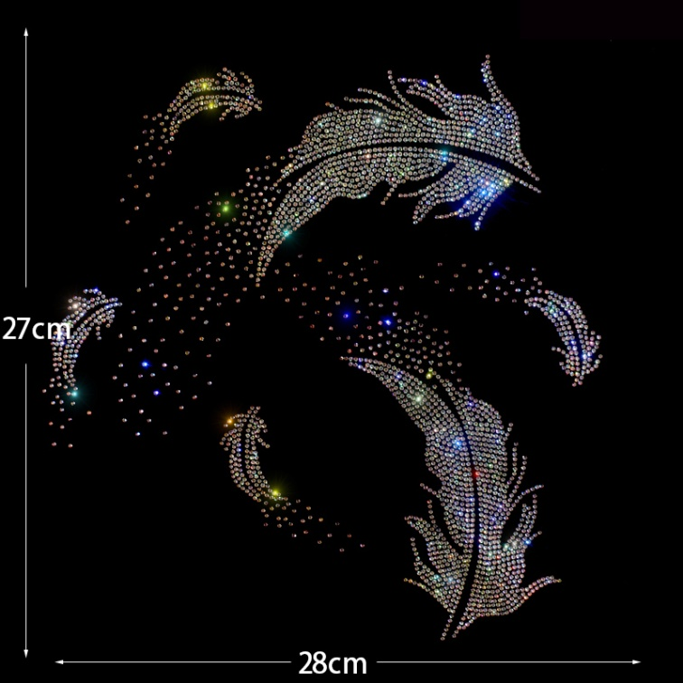 Factory custom rhinestone transfer iron on rhinestone heat transfer dtf transfer designs for t shirt