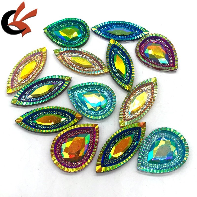 Factory wholesale various shape and size shinning resin rhinestones