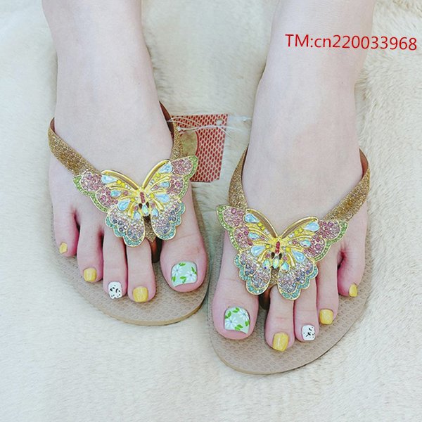 Wholesale Blue rhinestones bow charms vintage Flip Flops shoe decorations fashion shoe ornaments handmade shoe accessories