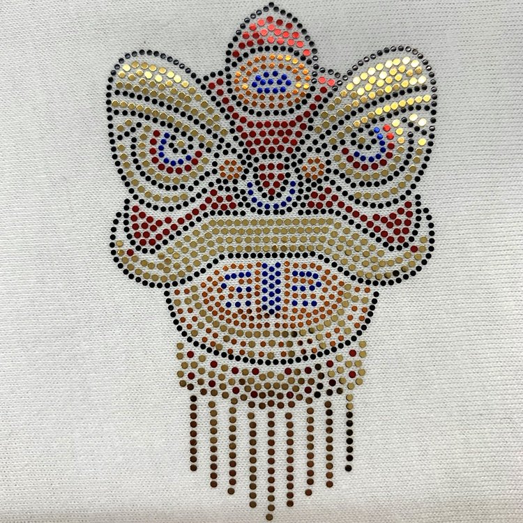 New Design Custom Logo Hotfix Bling Paillettes Glitter Heat Transfer Cristal Sequins for Applique