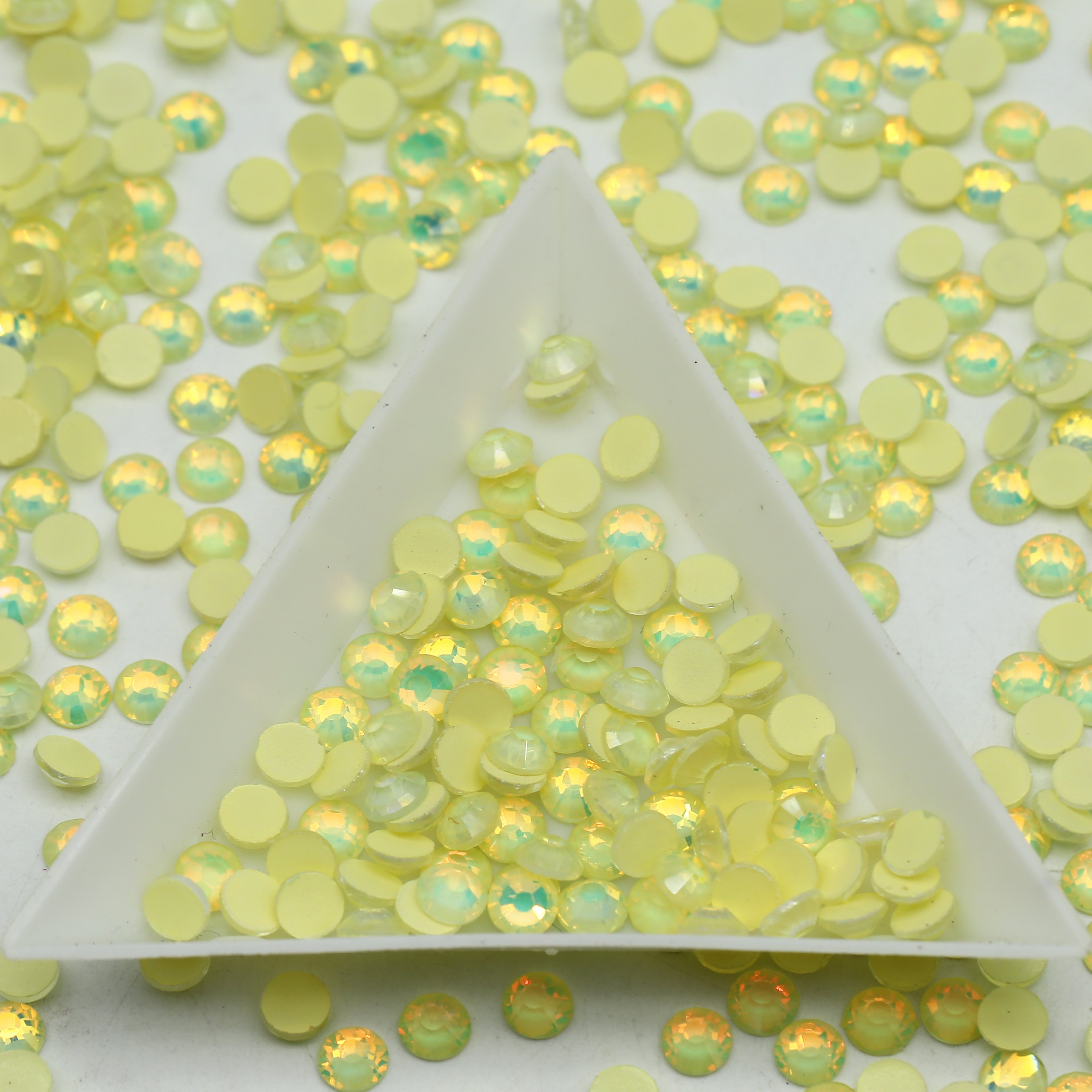 WHATSTONE SS6-SS30 Luminous Opal Serive Flatback Green Non Hotfix Glass Rhinestones For Garment Design