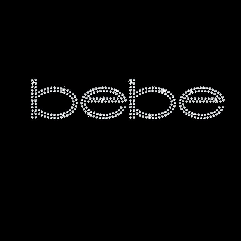 Rhinestone Logo Transfer Custom Your Logo In Rhinestones Transfer For Crop Top
