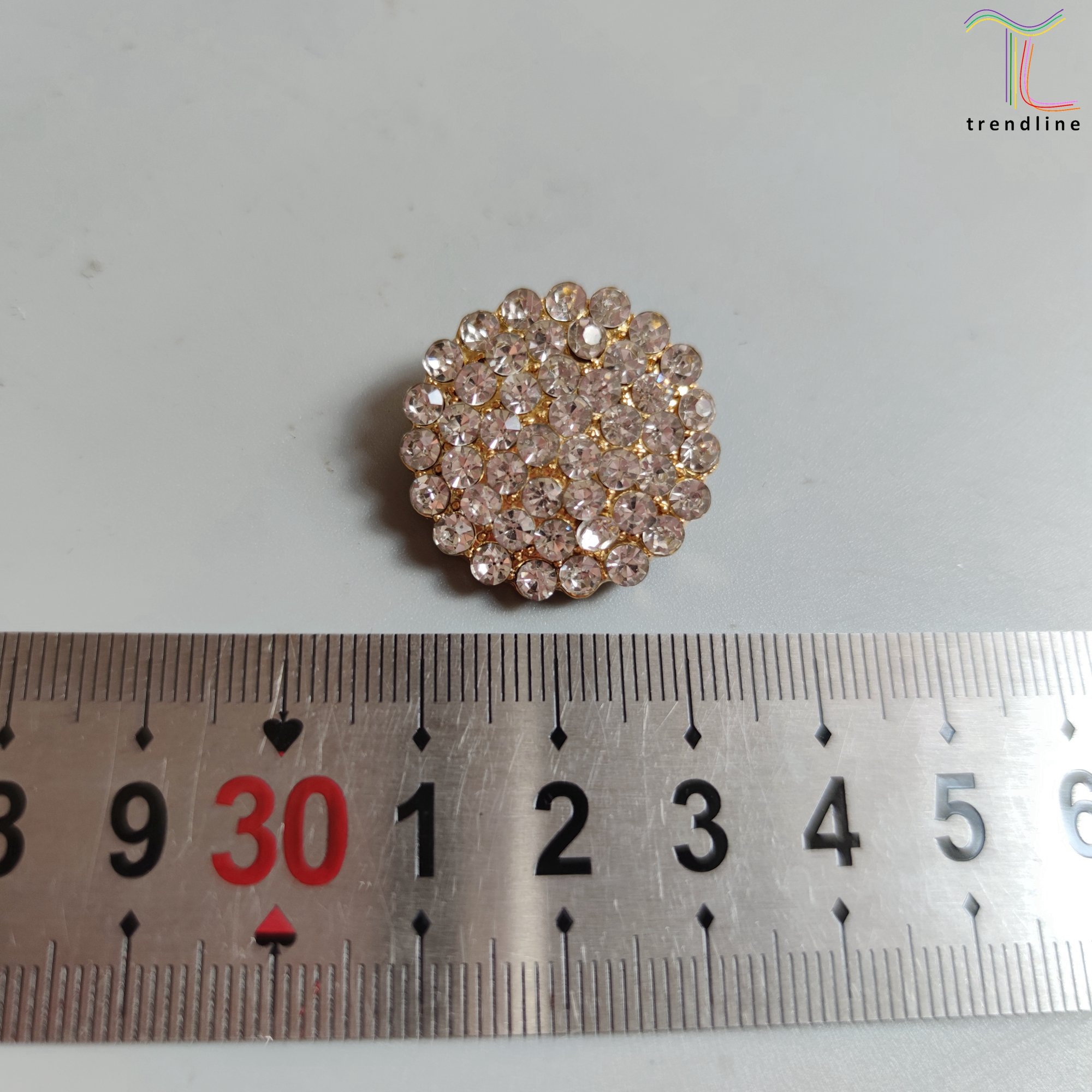 40L little sky star gypsophila rhinestone crystal buttons