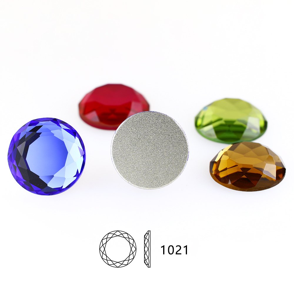 Glass rhinestones High Quality round Shape Crystal rhinestone Flat Back loose glass beads For Garment accessories