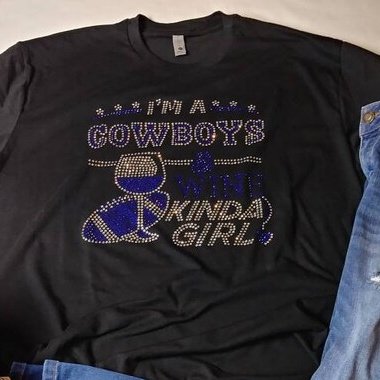 Cowboys Custom Rhinestones Transfer Strass NFL Star Football Motif Hot-fix Iron On Rhinestone Transfer For Shirt