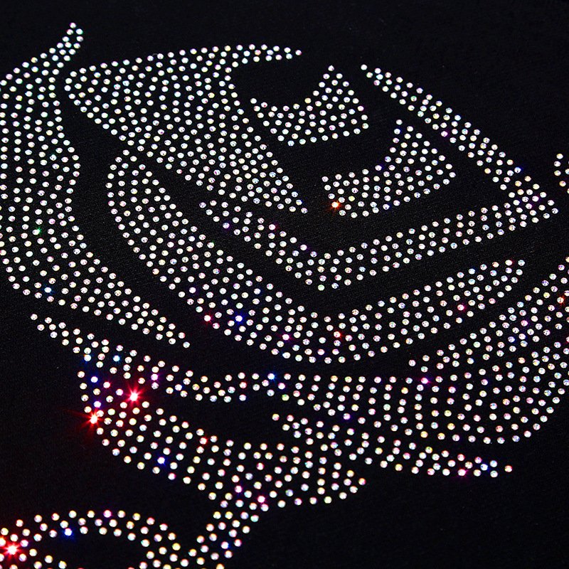 Wholesale New Design Custom Rhinestone Logo Heat Transfer Design Iron-on Rhinestone With Professional Manufacturer