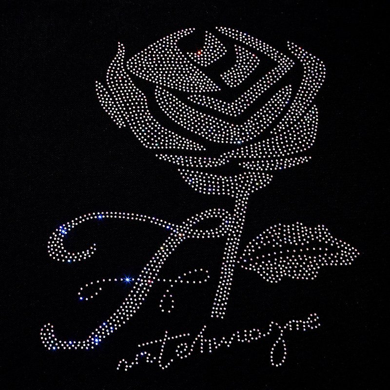 Wholesale New Design Custom Rhinestone Logo Heat Transfer Design Iron-on Rhinestone With Professional Manufacturer