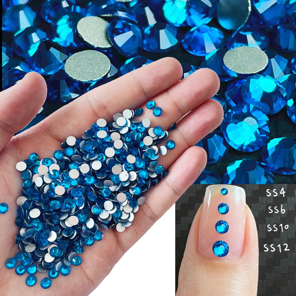 Yantuo Supplier ss3-ss20 high quality Non Hot Fix Nail Art Rhinestones Glass Strass wholesale glass Rhinestones Loose