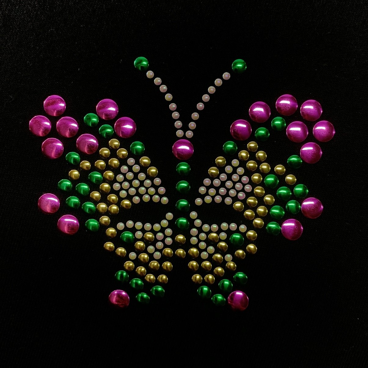 Butterfly Exquisite Rhinestone Stickers Heat Transfers For Clothes DIY Embroidery Applique For T-shirt Clothing Dec