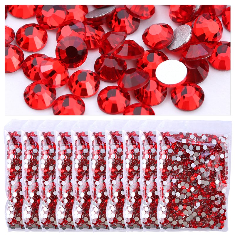 Wholesale loose diamonds for Clothes DIY flat back Diamond Glass Rhinestones Decorations Crystals AB Glitter Face Art Stone