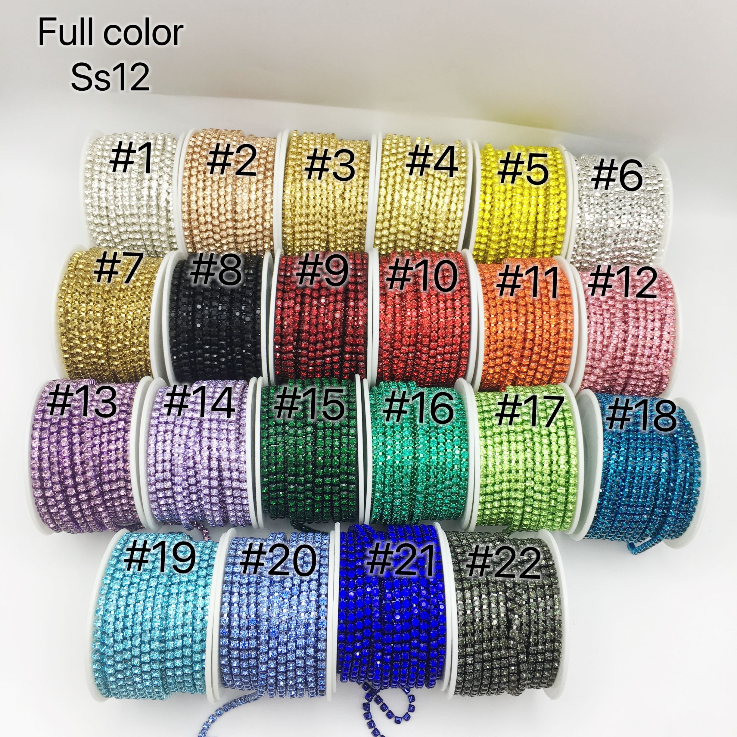 SINRONG Claw Chain ss12 Decoration Rhinestones Cup Chain Necklace Decoration Factory Crystal Customized Sew-on