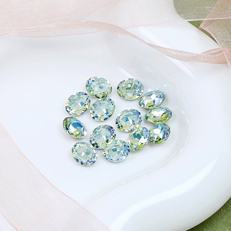 10*8mm Oval crystal rhinestones point back K9 fancy stone wholesale loose crystal stone for jewelry nail accessories nail art