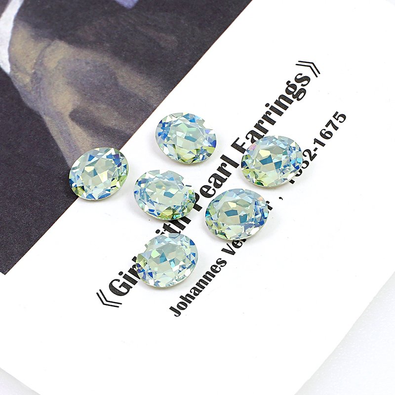 10*8mm Oval crystal rhinestones point back K9 fancy stone wholesale loose crystal stone for jewelry nail accessories nail art