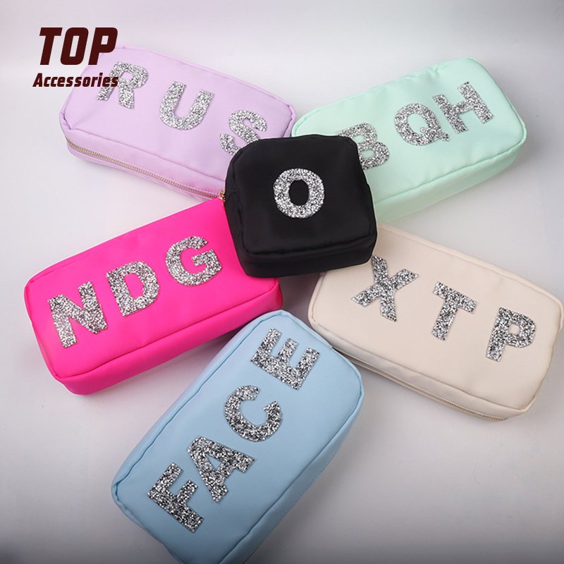 Custom Rhinestone Embroidered Patches Letters Rhinestone Embroidery Iron-On Patches for DIY Clothing Rhinestones