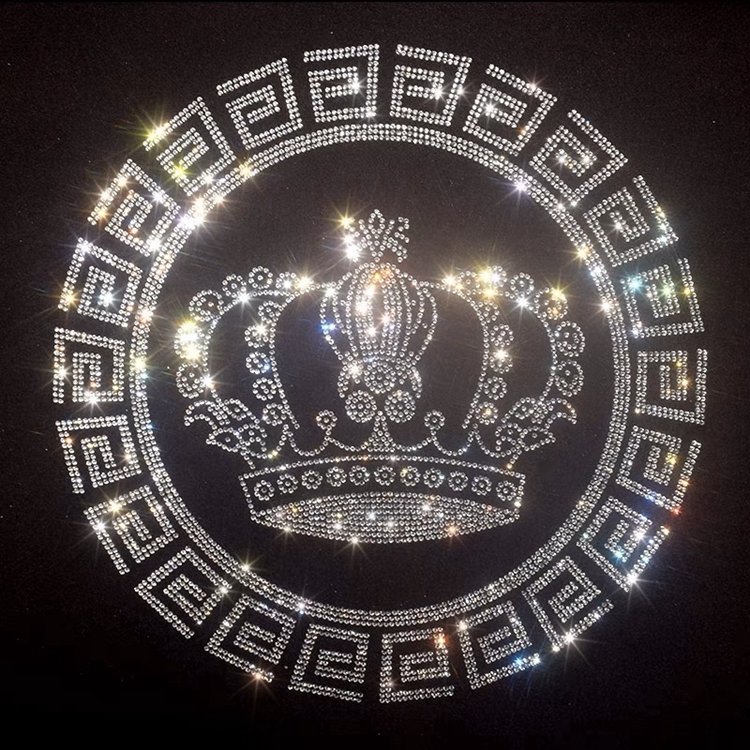 Custom Logo Rhinestone Design Hotfix strass Template Pattern Rhinestone heat Transfer