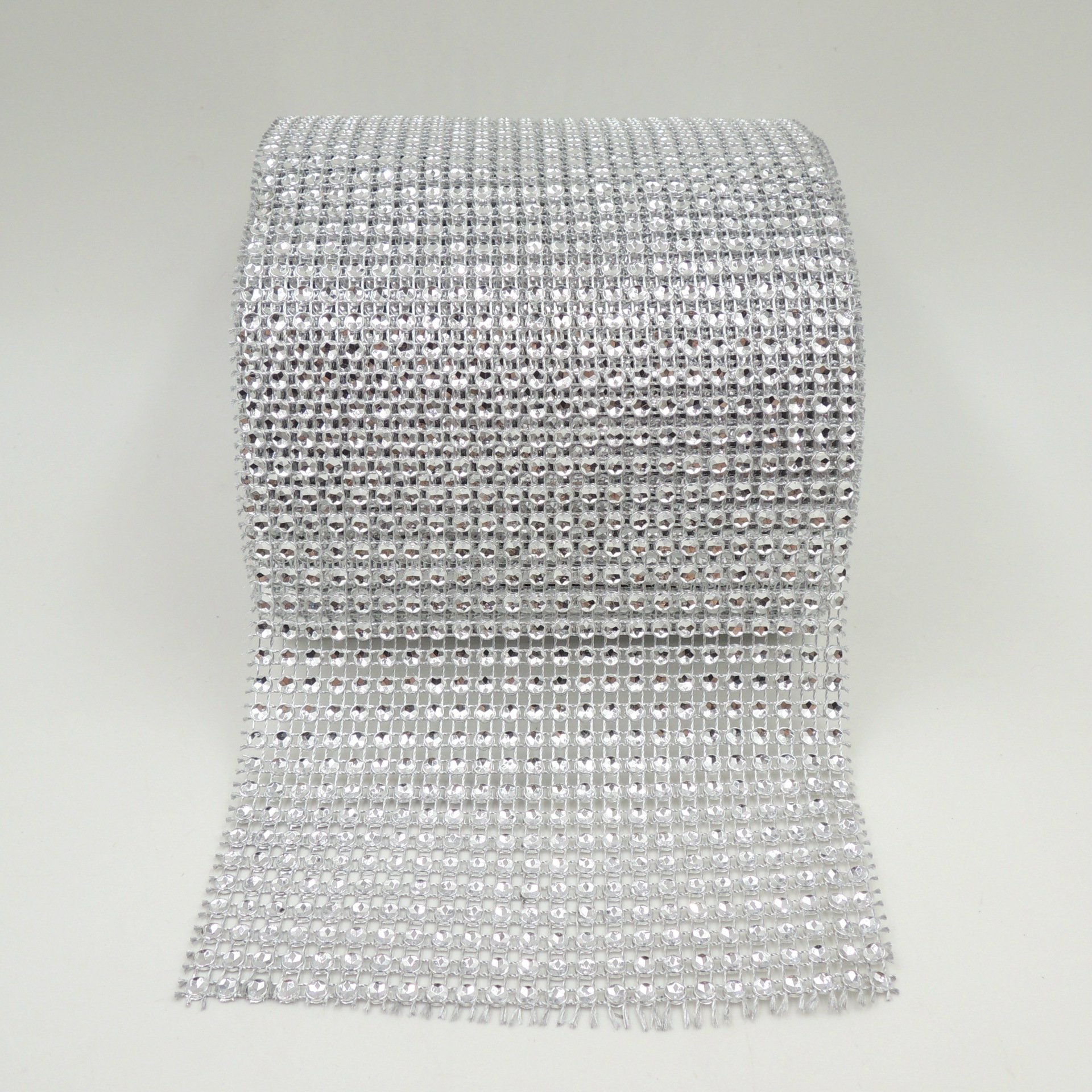 High Quality 24 lines Plastic Mesh Trimming For Garment Decoration Plastic Rhinestone Mesh Trimming garment accessories trimming