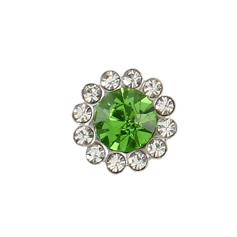 Hot Sale 12MM Sew on Rhinestones Crystals Glass Metal Base Sewing Flower Claw Rhinestones for Clothes