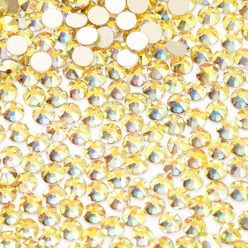 16 Facet High Quality Non Hot Fix Flat Back Glass Rhinestones For Shoe Nail Art Accessories Decoration Luxe SS20 Rhinestones