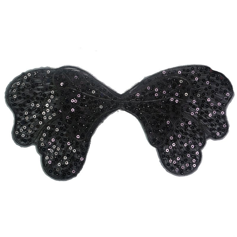 3d Applique Beaded Butterflies Butterfly Jeweled Applique White Lace Applique Rhinestone Patch Flower