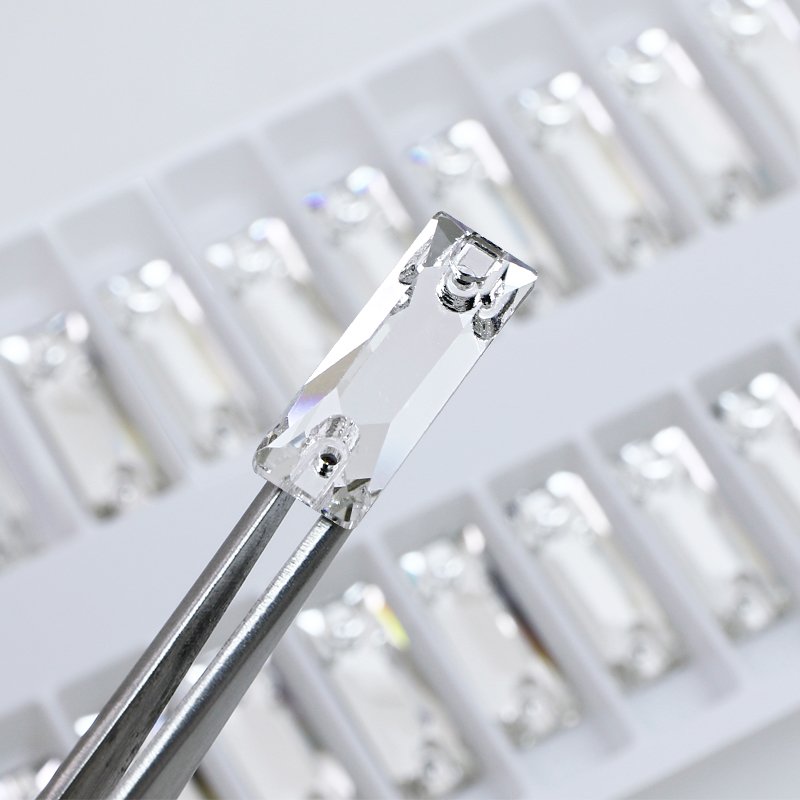 Dongzhou flatback crystals rectangle sew on rhinestones wholesale lead-free strass beads for garment shoes sewing accessories