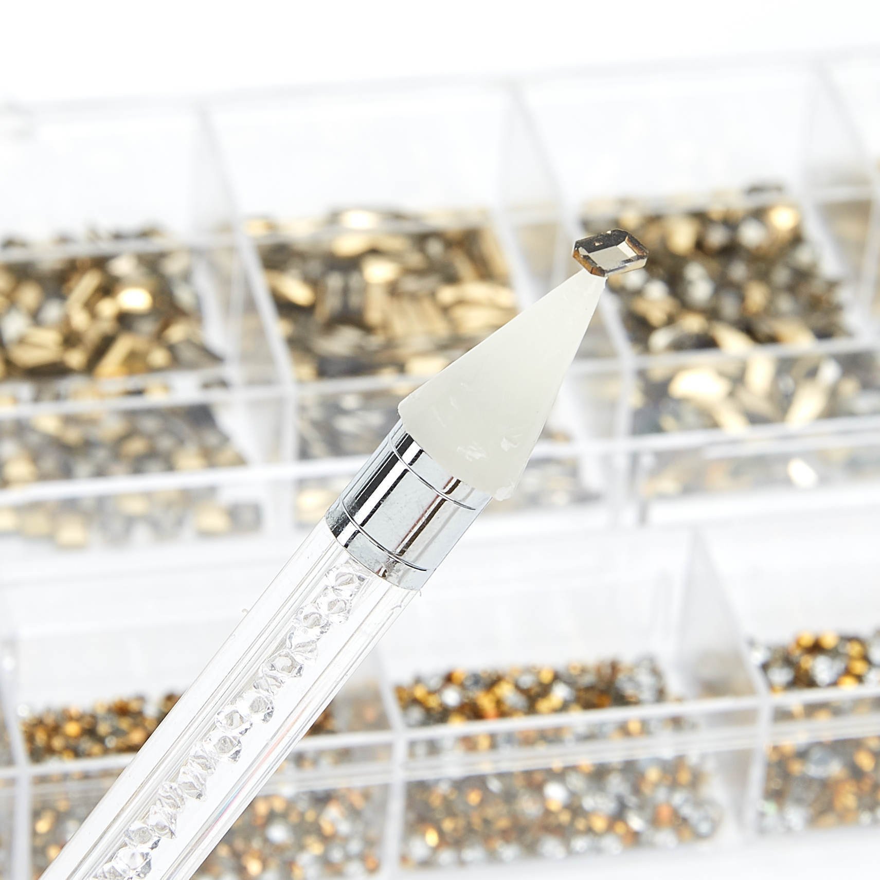 Wholesale Bling Mixed Around Shape Glass Big Crystal Nails Diamond Rhinestones Packs For Nails