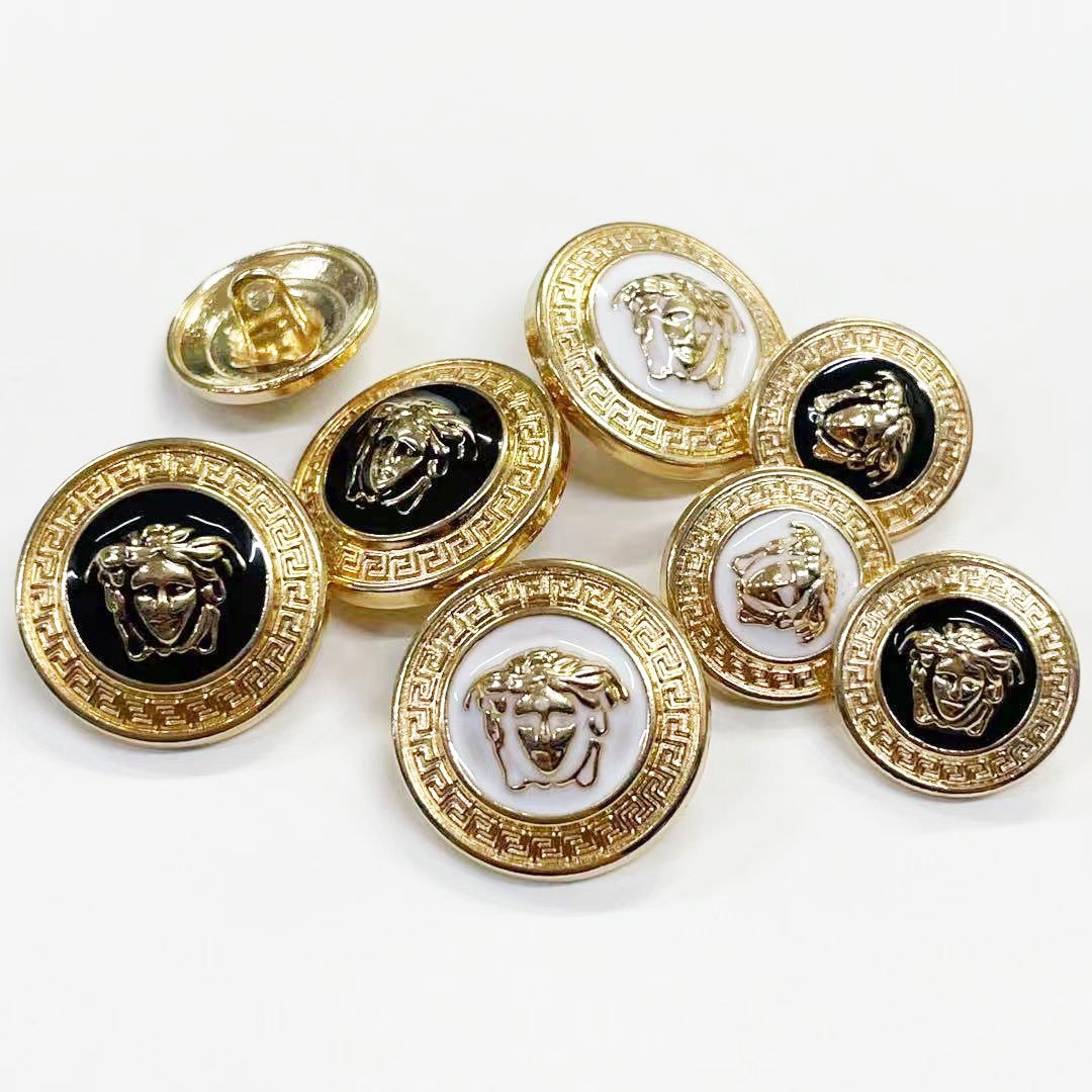 Handle rhinestone buttons crystal Metal diamond Custom Fashion Round Plating Shank Buttons