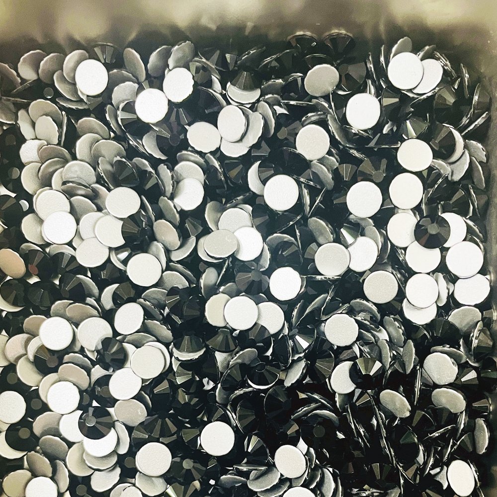 Yantuo SS40 8mm Black Non-Hot Fix round Crystal Rhinestones Flatback rhinestones cristal Stone, for nail art decoration
