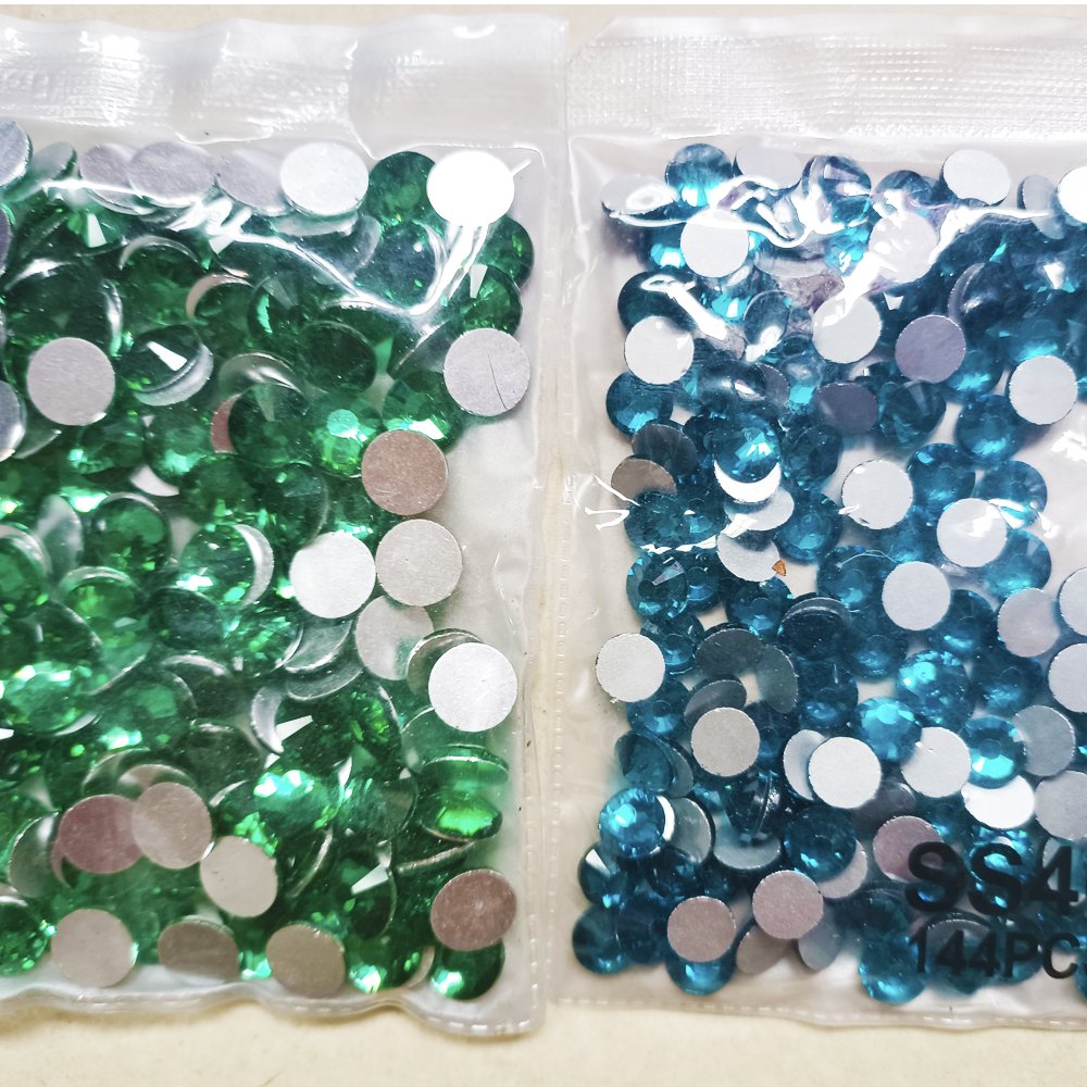 Yantuo SS40 8mm Black Non-Hot Fix round Crystal Rhinestones Flatback rhinestones cristal Stone, for nail art decoration