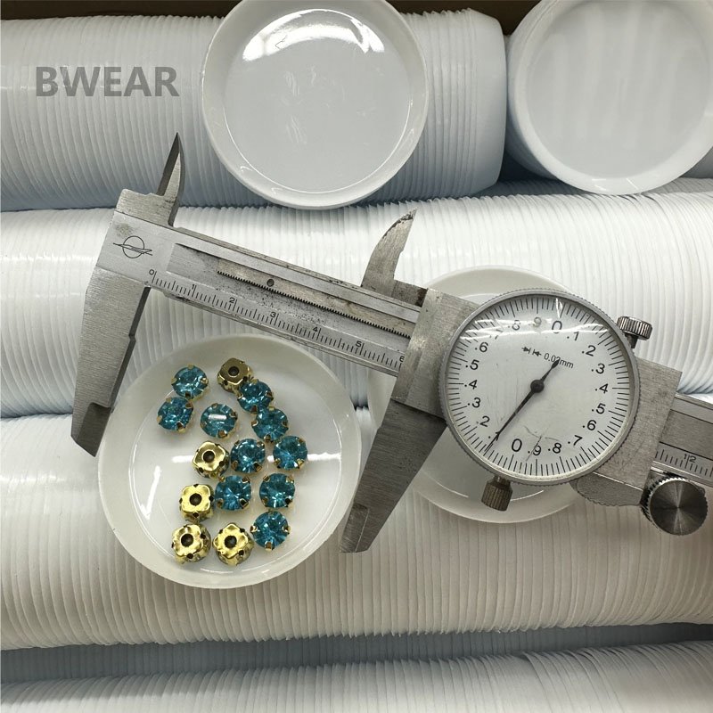 BAEAR White Plastic Round Crystal Sorting Rhinestone plate Nail Art Tray Used For DIY Diamond Beads