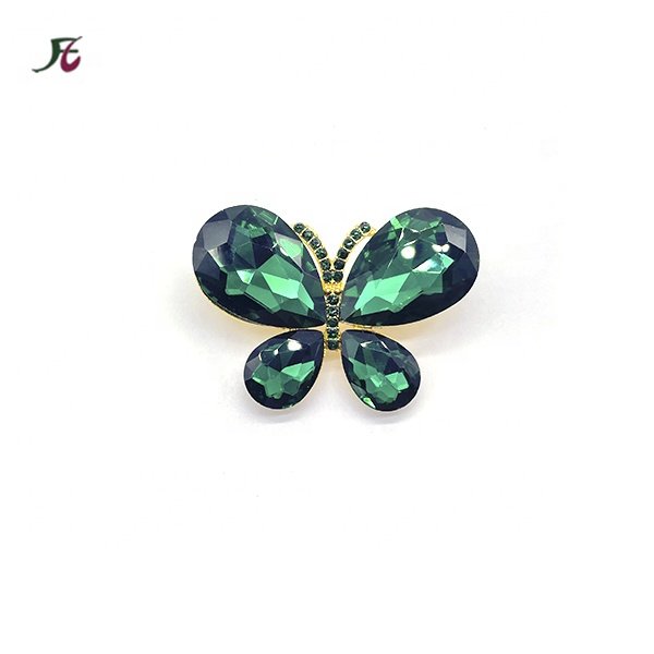 Shoes Decoration Rhinestone Butterfly Shape Flip Flops Slipper Decoration Shoe Charm Zinc Alloy Sandal Buckle For Vietnamese