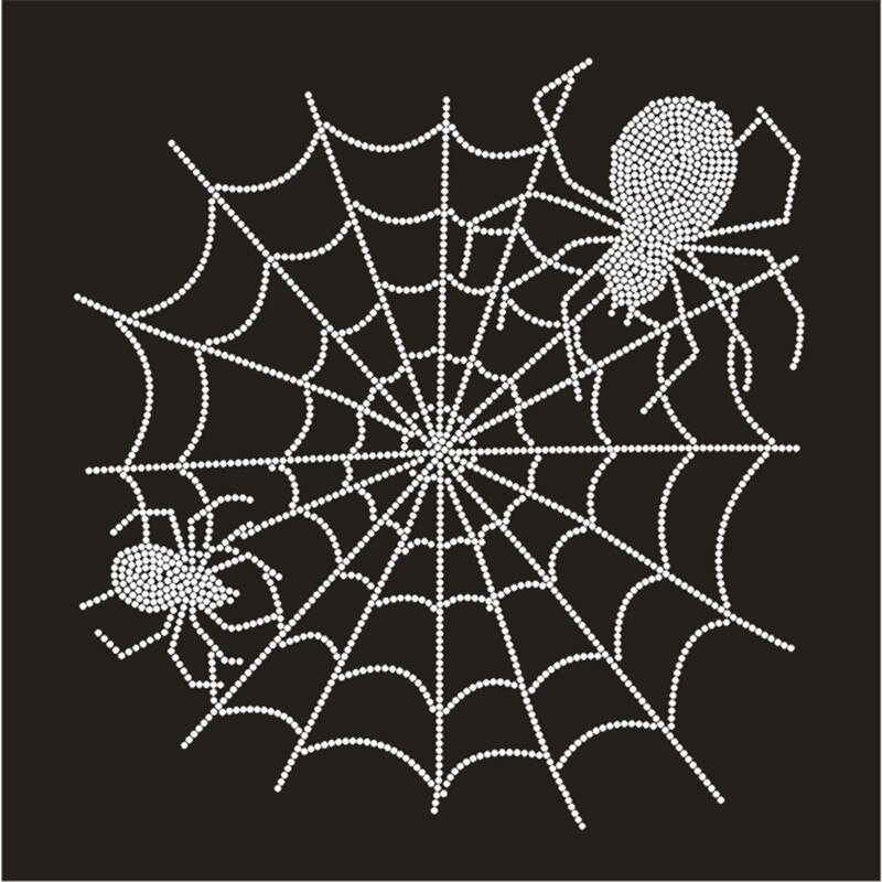 Halloween rhinestone transfer pumpkin hot fix heat transfer All Saints' Day rhinestone motif